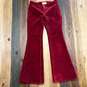 Kids Rock & Roll Denim Red Flare Pants